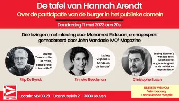 De tafel van Hannah Arendt: De participatie van de burger in het publieke domein